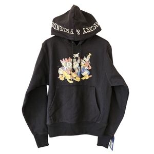 Champion X Disney Black Reverse Weave Mickey & Friends Sketch Hoodie NWT
